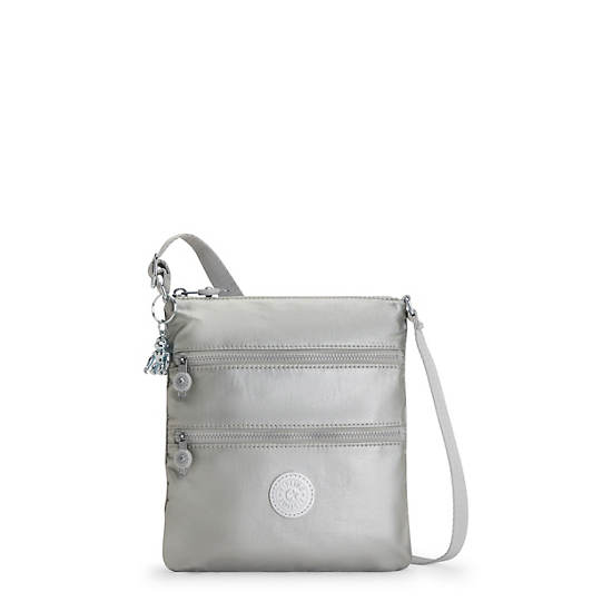 Kipling Keiko Metallic Crossbody Mini Väska Silver | SE 1882FD